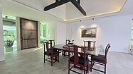 The dining area
