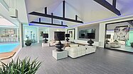 Looks across the living-area