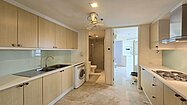 A spacious and well-equipped kitchen