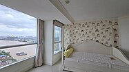An intimate bedroom
