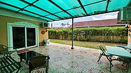 The ground-floor terrace