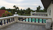 There are 2 large terraces