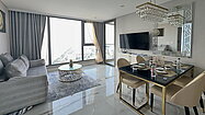 Living and dining with a view