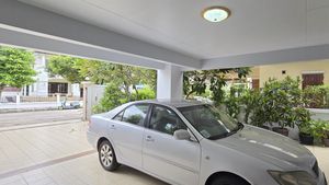 A spacious, remote-controlled carport