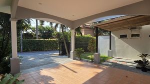 A spacious carport