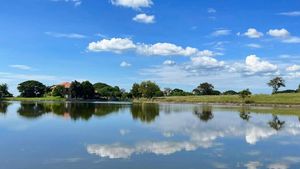 The lake after rainy season