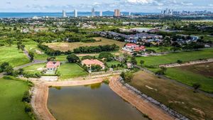 The land plot from the air