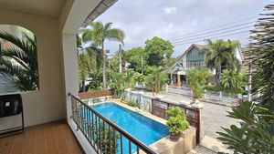 The shaded balcony with a nice view