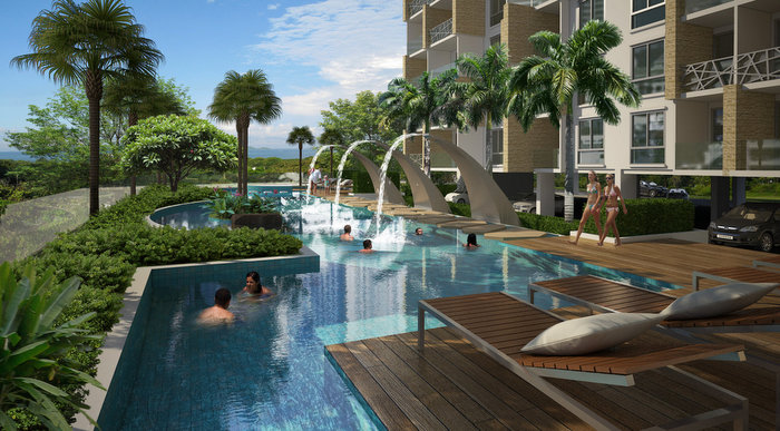 Water Park modern and spacious 1-bedroom Condo with 